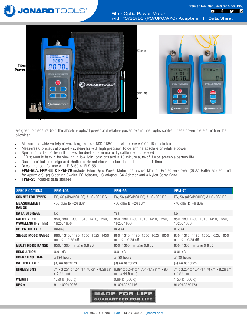 

FLS 50 Data

