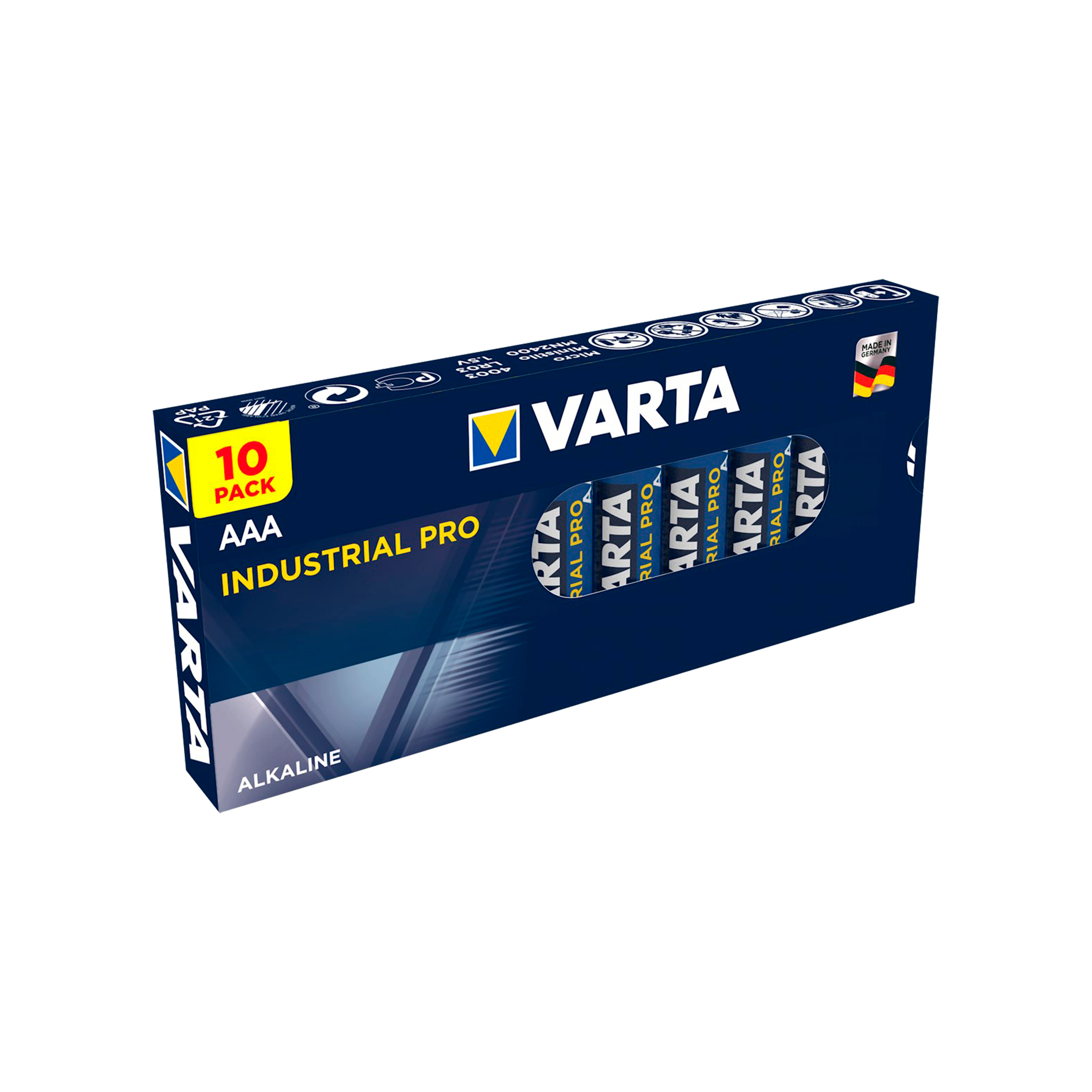 VARTA Industrial Pro 4003 - AAA, 10 stk.
Alkaline batteri