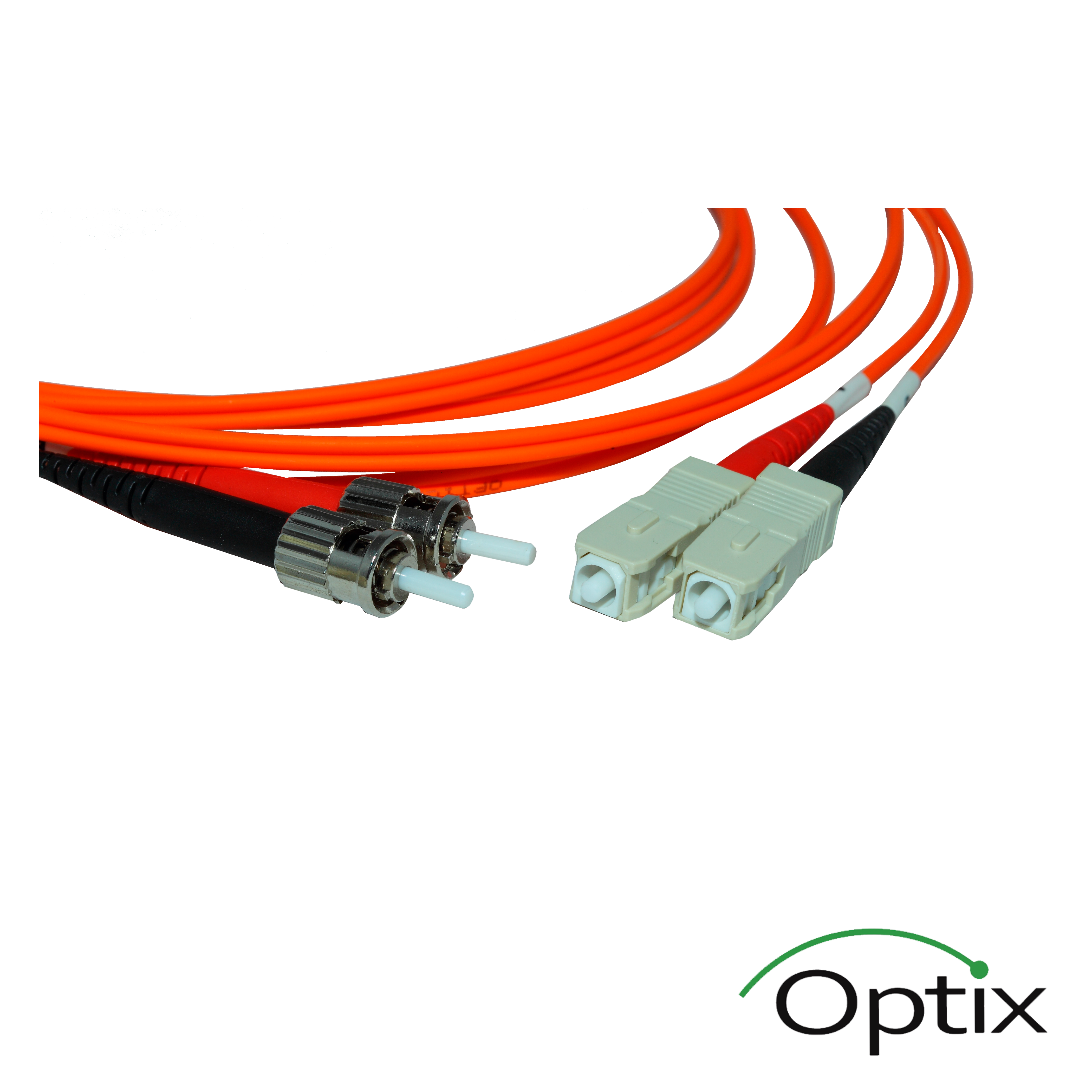 50/125 OM2 ST/UPC-SC/UPC Duplex,
 Orange, LSZH, Ø2 mm