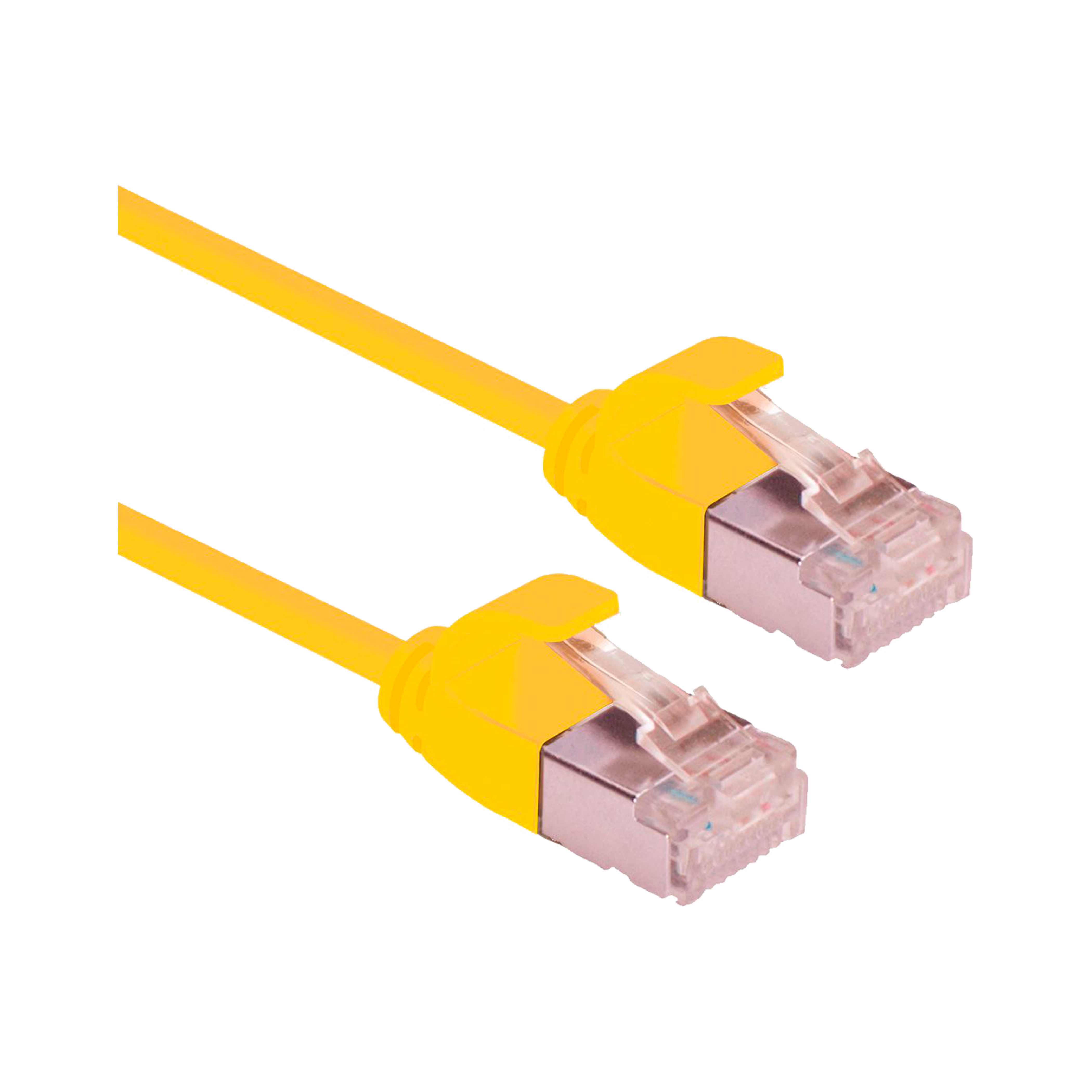 CAT6A U/FTP PATCHKABEL, GUL
 RJ45-RJ45, M/M, CU, LSZH, Ø3,6, AWG 32/7