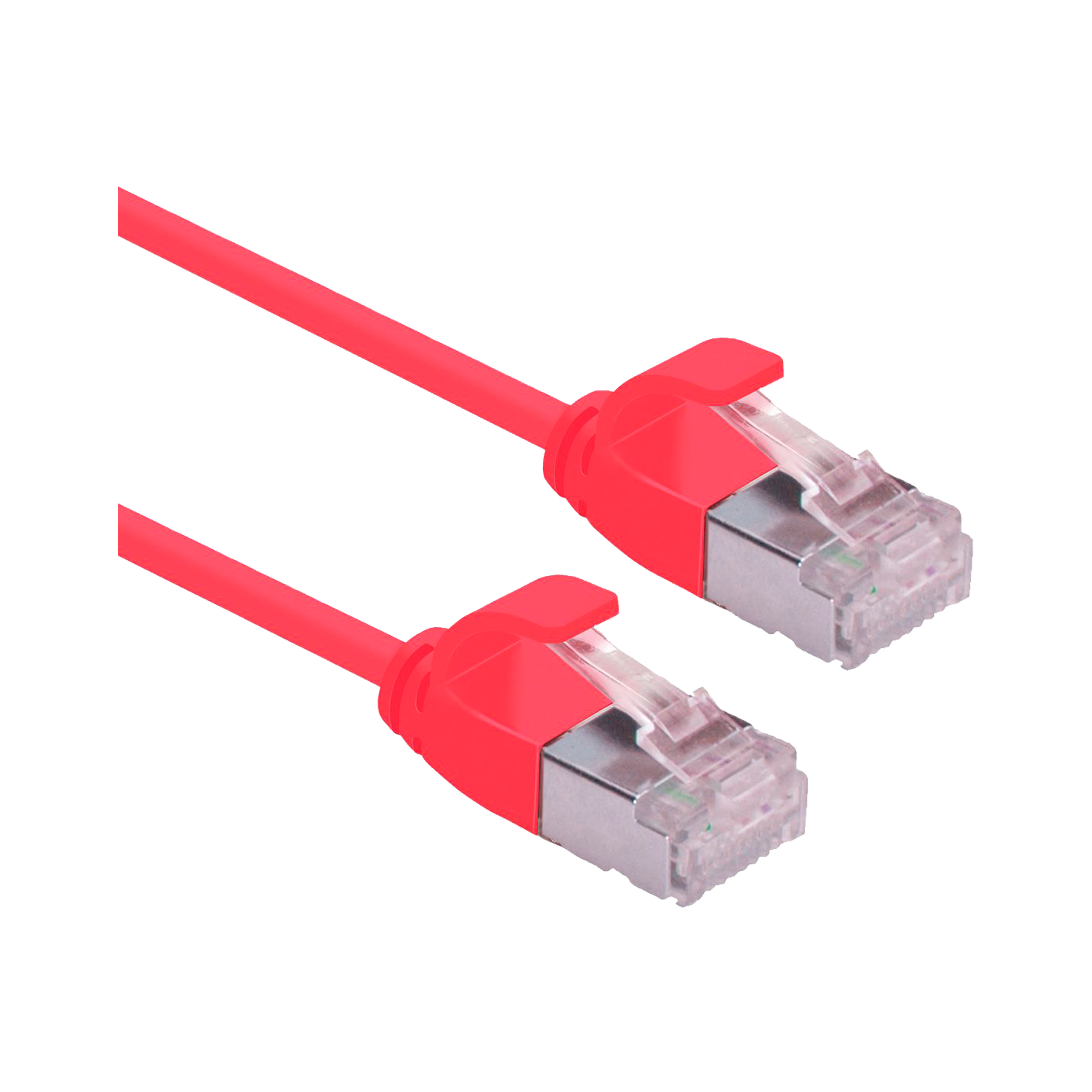 CAT6A U/FTP PATCHKABEL, RØD
 RJ45-RJ45, M/M, CU, LSZH, Ø3,6, AWG 32/7