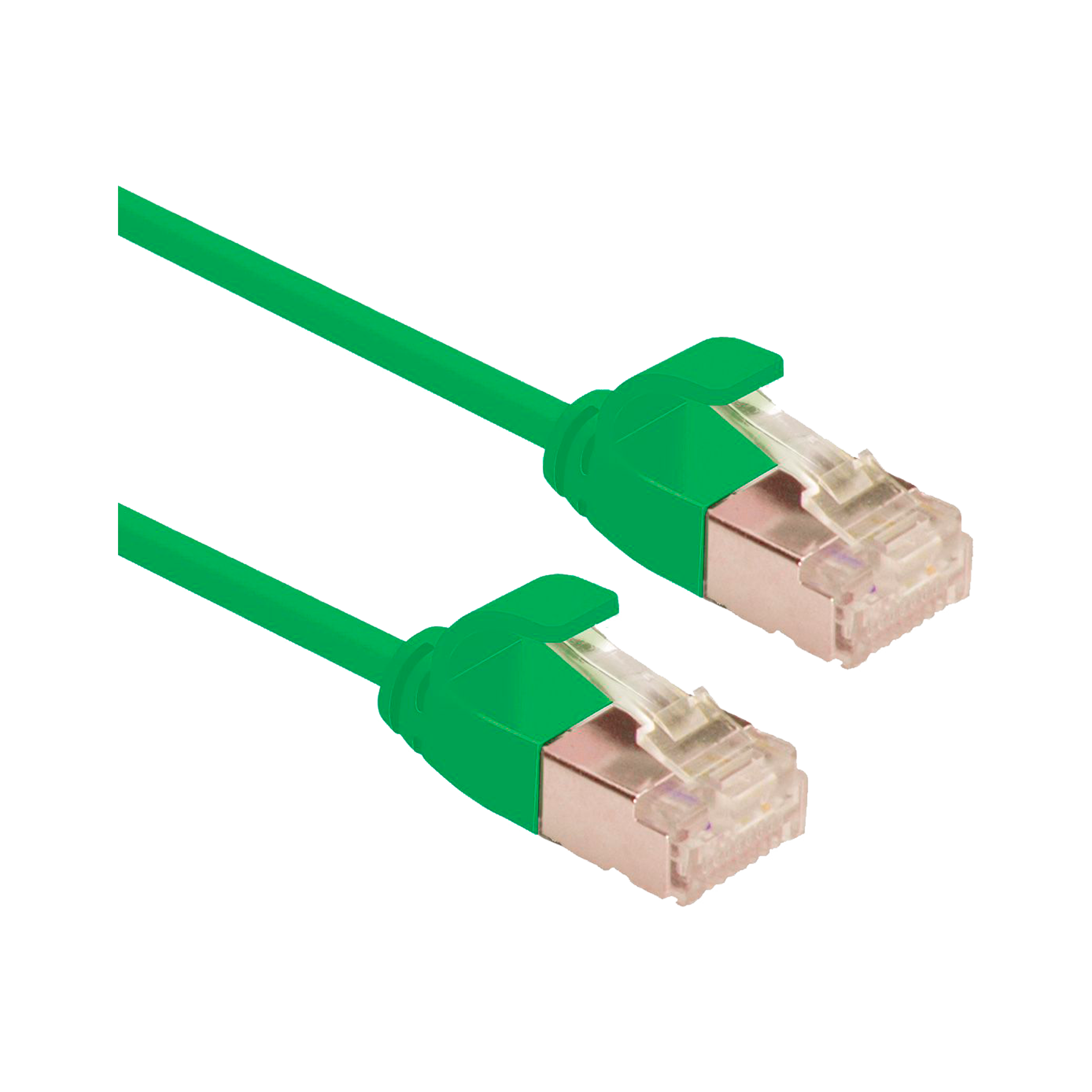 CAT6A U/FTP PATCHKABEL, GRØN
 RJ45-RJ45, M/M, CU, LSZH, Ø3,6, AWG 32/7