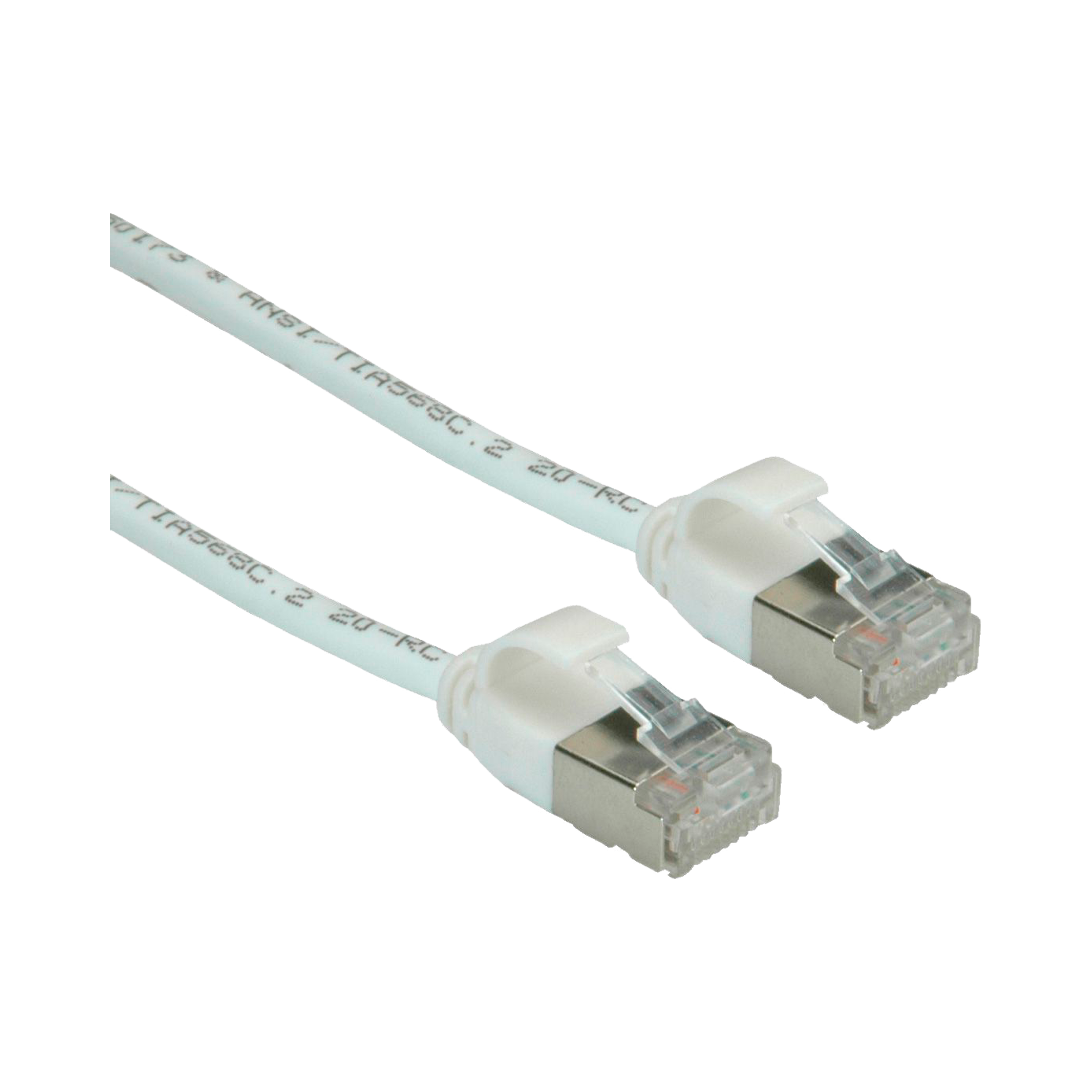 CAT6A U/FTP PATCHKABEL, HVID
 RJ45-RJ45, M/M, CU, LSZH, Ø3,6, AWG 32/7