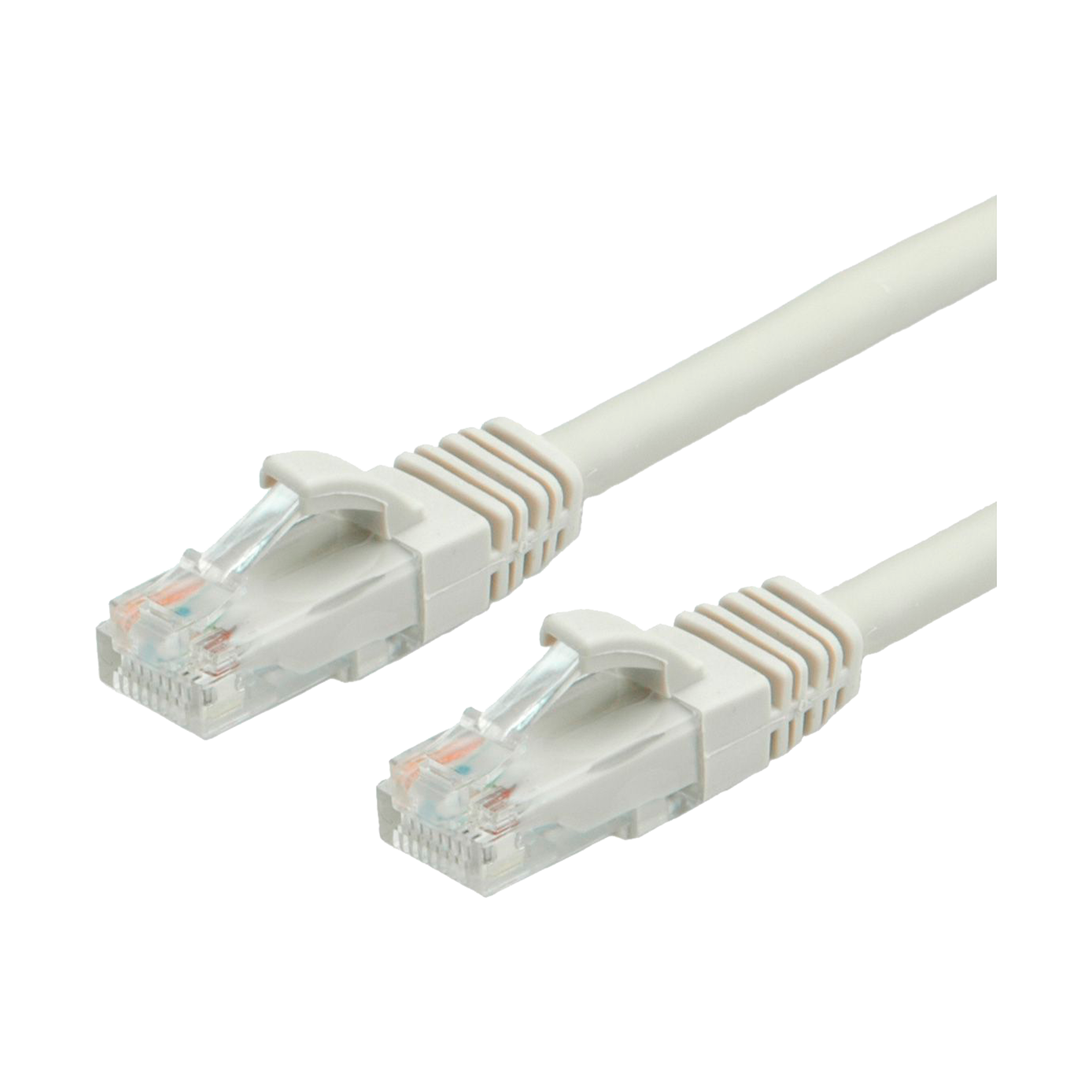 CAT6A UTP Patchkabel, GRÅ
 RJ45-RJ45, CU, PVC, Ø5,8mm