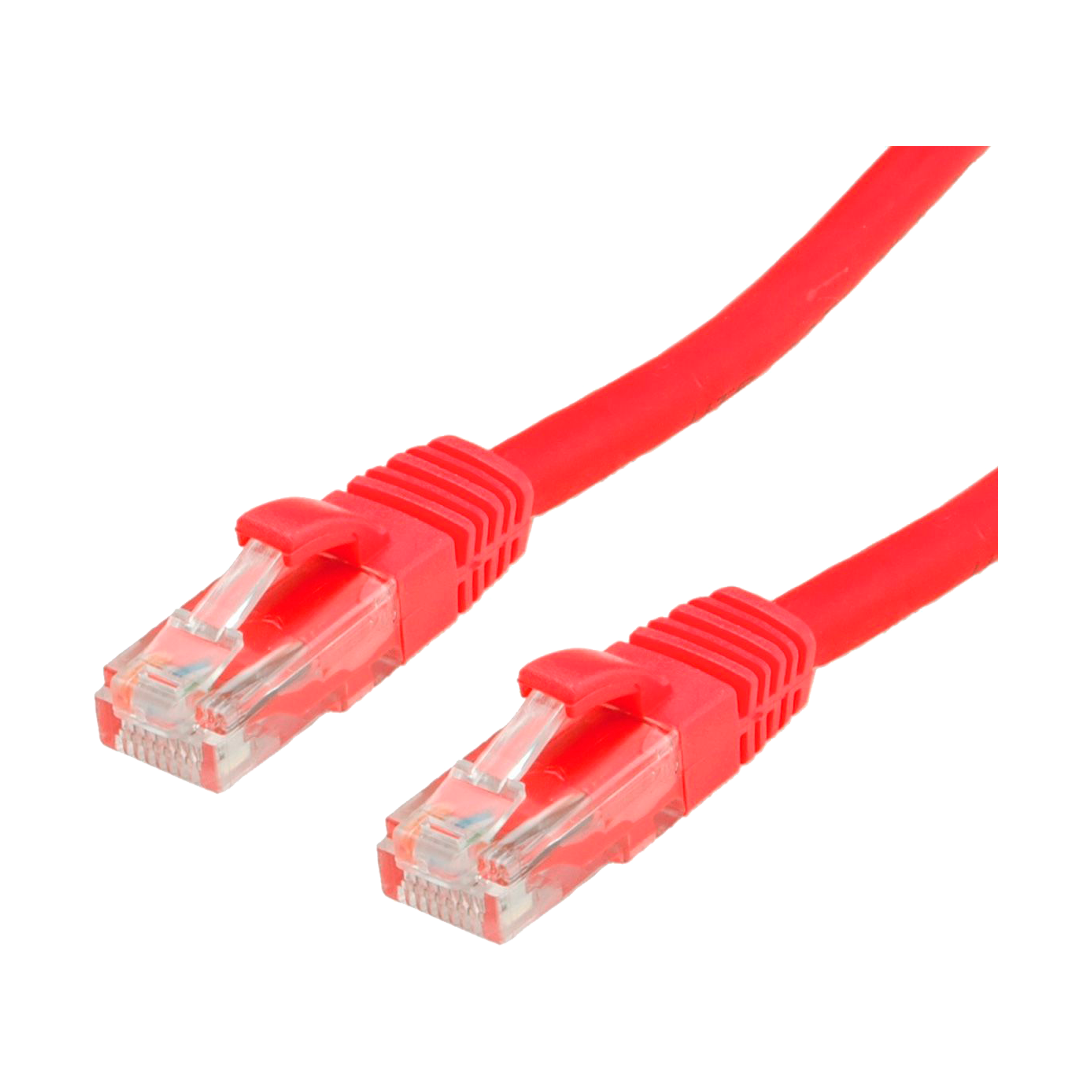 CAT6A UTP Patchkabel, RØD
 RJ45-RJ45, CU, PVC, Ø5,8mm